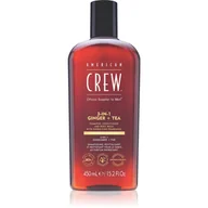 Odżywki do włosów - American Crew 3w1 Ginger&Tea, szampon, odżywka i żel pod prysznic w jednym, 450ml - miniaturka - grafika 1