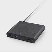 Ładowarki do telefonów - Xtorm Stacja ładująca Uniq Surge 90W 2x USB-C PD + 2x USB QC 3.0, czarna 8886463668108 - miniaturka - grafika 1