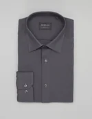 Koszule męskie - koszula licodia 00459 długi rękaw szary classic fit - miniaturka - grafika 1