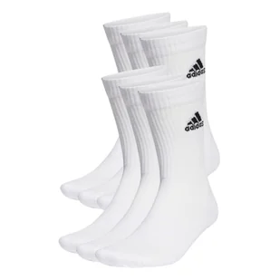 Skarpetki adidas  Cushioned Sportswear Crew Socks 6 Pairs White  M - Skarpetki męskie - miniaturka - grafika 1