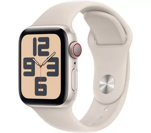 Apple Watch SE 2gen GPS MRFX3QP/A + Cellular - 40 mm aluminium księżycowa poświata - pasek sportowy księżycowa poświata - S/M - Smartwatch - miniaturka - grafika 1