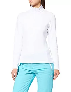 Bluzy damskie - CMP Damska bluza z polaru, Bianco, 40, 38E1596 - grafika 1