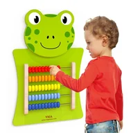 Przybory szkolne - VIGA Drewniane Liczydło Ścienne Żabka - wysyłka/odbiór osobisty w ciągu 24h 50679 - miniaturka - grafika 1