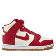 Sneakersy damskie - Sneakersy Nike W Dunk High DD1869 Czerwony - miniaturka - grafika 1