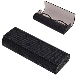 Etui okularowe na magnes ET-124 Czarne mieniące - Akcesoria do okularów - miniaturka - grafika 1