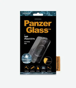 PanzerGlass Szkło antybakteryjne do etui Case Friendly E2E iPhone 12 / 12 Pro, czarna ramka 5711724027116 - Szkła hartowane na telefon - miniaturka - grafika 3