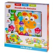 Zabawki interaktywne dla dzieci - Smily Play Mozaika dla Maluszka Układanka 46el SP83641 ** KUP Z DOSTAWĄ TEGO SAMEGO DNIA DO NAJWIĘKSZYCH MIAST ** 0000045067 - miniaturka - grafika 1