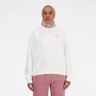 Bluzy damskie - Bluza damska New Balance WT41517WT  biała - miniaturka - grafika 1