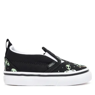 Tenisówki Vans Slip-On V VN000D0SYJ71 Czarny - Buty dla chłopców - miniaturka - grafika 1