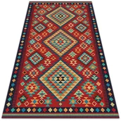 Dywany - Modny dywan winylowy Kolorowe trójkąty retro 120x180 cm - miniaturka - grafika 1