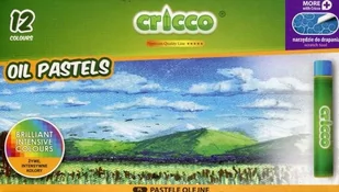 CRICCO Pastele olejne 12 kolorów - Przybory szkolne - miniaturka - grafika 1