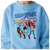 Bluzy dla dziewczynek - BLUZA DZIECIĘCA K-POPOWE ŁOWCZYNIE DEMONÓW HUNTRIX 122-128 BAWEŁNIANA - miniaturka - grafika 1