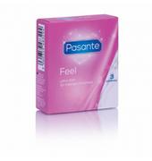 Prezerwatywy - Pasante (UK) Prezerwatywy lubrykowane Pasante - Sensitive (1 op . / 3 szt.) - miniaturka - grafika 1