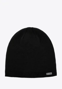 Męska czapka z dodatkowym ociepleniem czarna - Czapki damskie Męska czapka z dodatkowym ociepleniem czarna - Czapki damskie - miniaturka - grafika 1