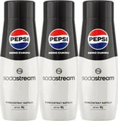 Akcesoria i części AGD - Sodastream 3 x Syrop Pepsi Zero cukru 440 ml - miniaturka - grafika 1