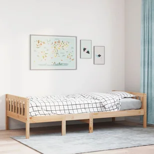 Łóżko dziecięce bez materaca, 75x190 cm, lite drewno sosnowe Lumarko! - Łóżka dla dzieci i młodzieży - miniaturka - grafika 1