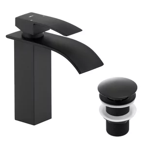 Zestaw bateria umywalkowa stojąca i korek klik-klak czarny - Baterie umywalkowe Zestaw bateria umywalkowa stojąca i korek klik-klak czarny - Baterie umywalkowe - miniaturka - grafika 1