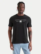 Koszulki męskie - Tommy Hilfiger T-Shirt Brand Love MW0MW42365 Czarny Regular Fit - miniaturka - grafika 1