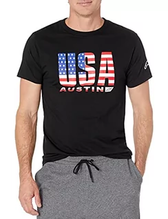 Koszulki męskie - Alpinestars T-shirt męski Circuits Black/USA L - grafika 1