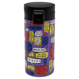 Kubek Termiczny, Friends, Fioletowy, 370 ml - Kubki termiczne - miniaturka - grafika 1