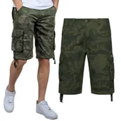 Odzież taktyczna i umundurowanie - Spodenki Alpha Industries Jet Short Camo 191200C 415 - Dark Olive Camo  38 - miniaturka - grafika 1