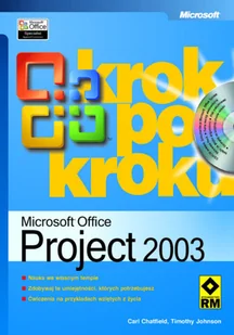 Microsoft Office Project 2003. Krok po Kroku - Aplikacje biurowe - miniaturka - grafika 1
