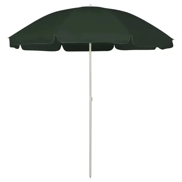 Parasol plażowy, zielony, 240 cm