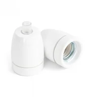 Akcesoria do oświetlenia - Oprawka ceramiczna biała E27 Kolorowe Kable - miniaturka - grafika 1
