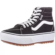 Sneakersy damskie - Vans Damskie sneakersy Filmore Hi Tapered Platform St, płótno czarne, 34.5 EU - miniaturka - grafika 1