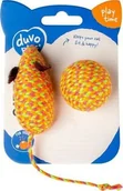 Zabawki dla kotów - Duvo+ Duvo+ Zabawka dla Kota Piłka i Myszka Pomarańczowe - miniaturka - grafika 1