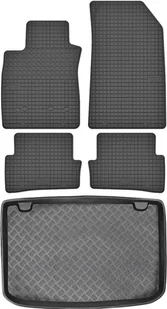 Renault Clio IV Hatchback od 2012-2019r. Bagażnik MIX-PLAST 25059 + Dywaniki MOTOHOBBY 170509 - Dywaniki samochodowe - miniaturka - grafika 1