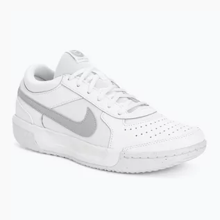 Buty sportowe damskie - Buty do tenisa damskie Nike Air Zoom Court Lite 3 white/metallic silver - grafika 1