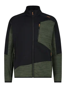 CMP Kurtka polarowa w kolorze czarno-oliwkowym - Odzież trekkingowa męska - miniaturka - grafika 1