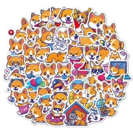 Zabawki kreatywne - Naklejki Pies Zwierzęta Zestaw 50 szt - miniaturka - grafika 1