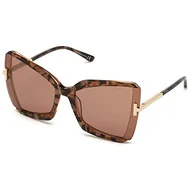 Okulary przeciwsłoneczne - Tom Ford Gafas de Sol GIA FT 0766 Marbled Brown/Pink 63/19/135 mujer - miniaturka - grafika 1