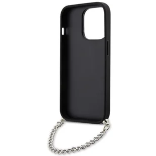 Karl Lagerfeld KLHCP14XSACKLHPK iPhone 14 Pro Max 6.7" czarny/black hardcase Saffiano Monogram Chain - Etui i futerały do telefonów - miniaturka - grafika 6