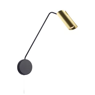 Light Prestige Futuro kinkiet 1-punktowy czarny/złoty LP-17001/1WL GD/BK - Lampy ścienne - miniaturka - grafika 1