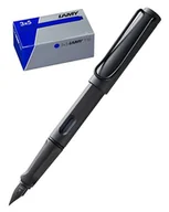 Pióra wieczne - Lamy Zestaw składający się z 1 x pióro wieczne safari 017 w kolorze umbra średniej i 1 x T10 3-częściowy zestaw wkładów atramentowych w oryginalnym kartonie – kolor tuszu niebieski - miniaturka - grafika 1