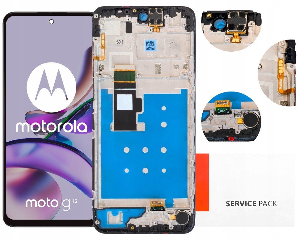 Wyświetlacz do Motorola Moto G13 Ekran LCD Ramka Oryginał Zila 5904858380633