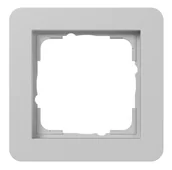 Klawisze i ramki - Gira Ramka pojedyncza E1 - szary mat - miniaturka - grafika 1