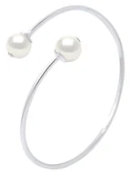 Bransoletki - ATELIERS SAINT GERMAIN Srebrna bransoletka z perłami Tahiti - miniaturka - grafika 1