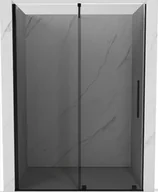Ścianki i drzwi prysznicowe - Mexen Velar drzwi prysznicowe rozsuwane 150 cm, grafit, czarne - 871-150-000-41-70 - miniaturka - grafika 1