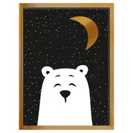 Wyposażenie pokoiku dziecięcego - Obrazek Funny Band bear 30x40cm - miniaturka - grafika 1