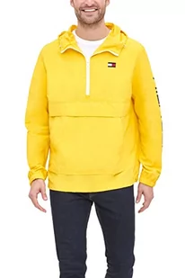 Tommy Hilfiger Męska kurtka retro lekka Taslan Popopover wiatrówka, Żółty kamień, XXL - Kurtki męskie - miniaturka - grafika 1