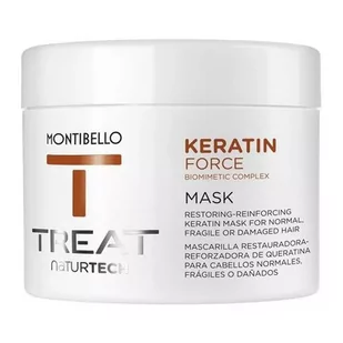 Montibello Keratin Force (delikatne) maska 500 ml Treat NaturTech - Maski do włosów - miniaturka - grafika 1