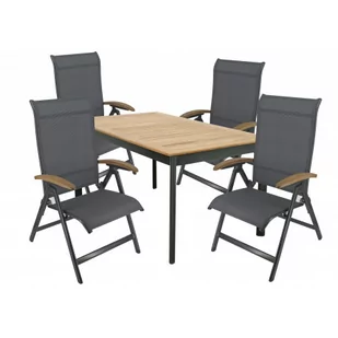 CONCEPT YELMO FSC® 4+1 - zestaw sof ogrodowych (aluminium/dąb) - Meble ogrodowe CONCEPT YELMO FSC® 4+1 - zestaw sof ogrodowych (aluminium/dąb) - Meble ogrodowe - miniaturka - grafika 1
