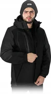 Odzież robocza - Kurtka robocza męska ZIMOWA ocieplana Z KAPTUREM czarna XL - miniaturka - grafika 1