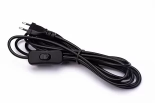 Przewód Kabel Z Wtyczką Pvc 2M Czarny - Kable - miniaturka - grafika 1