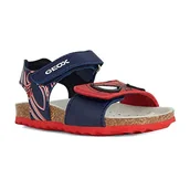 Buty dla chłopców - Geox Sandały chłopięce B CHALKI Boy Sandal, DK Navy/RED, 20 EU, Dk Navy Red, 20 EU - miniaturka - grafika 1
