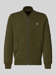 Bluza rozpinana o kroju regular fit z wyhaftowanym logo model ‘Double’ - Bluzy męskie - miniaturka - grafika 1